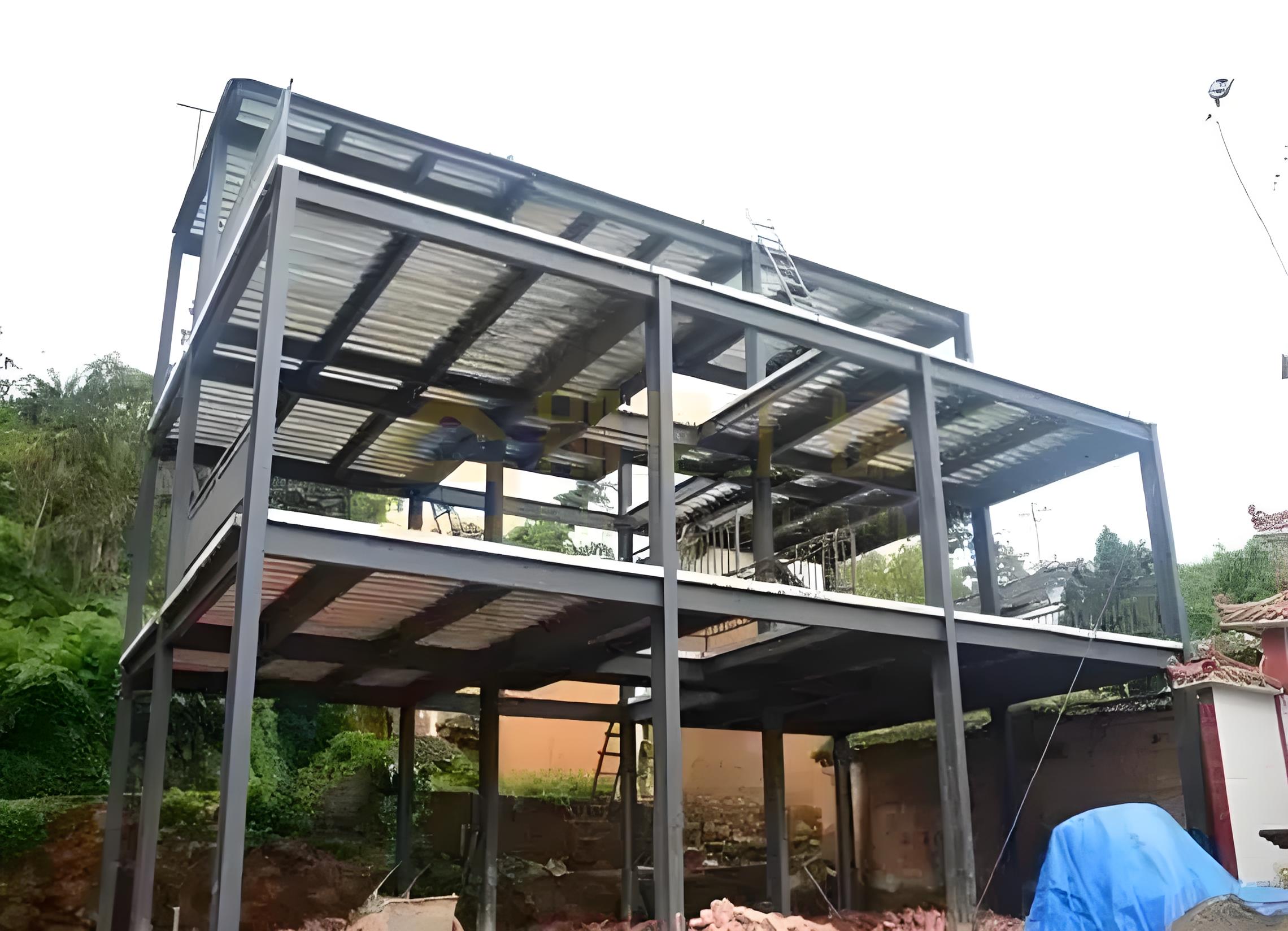 農村重鋼別墅施工現場 農村重鋼別墅施工現場